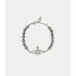 Жемчужный браслет Vivienne Westwood Mini Bas Relief (Dark Grey)
