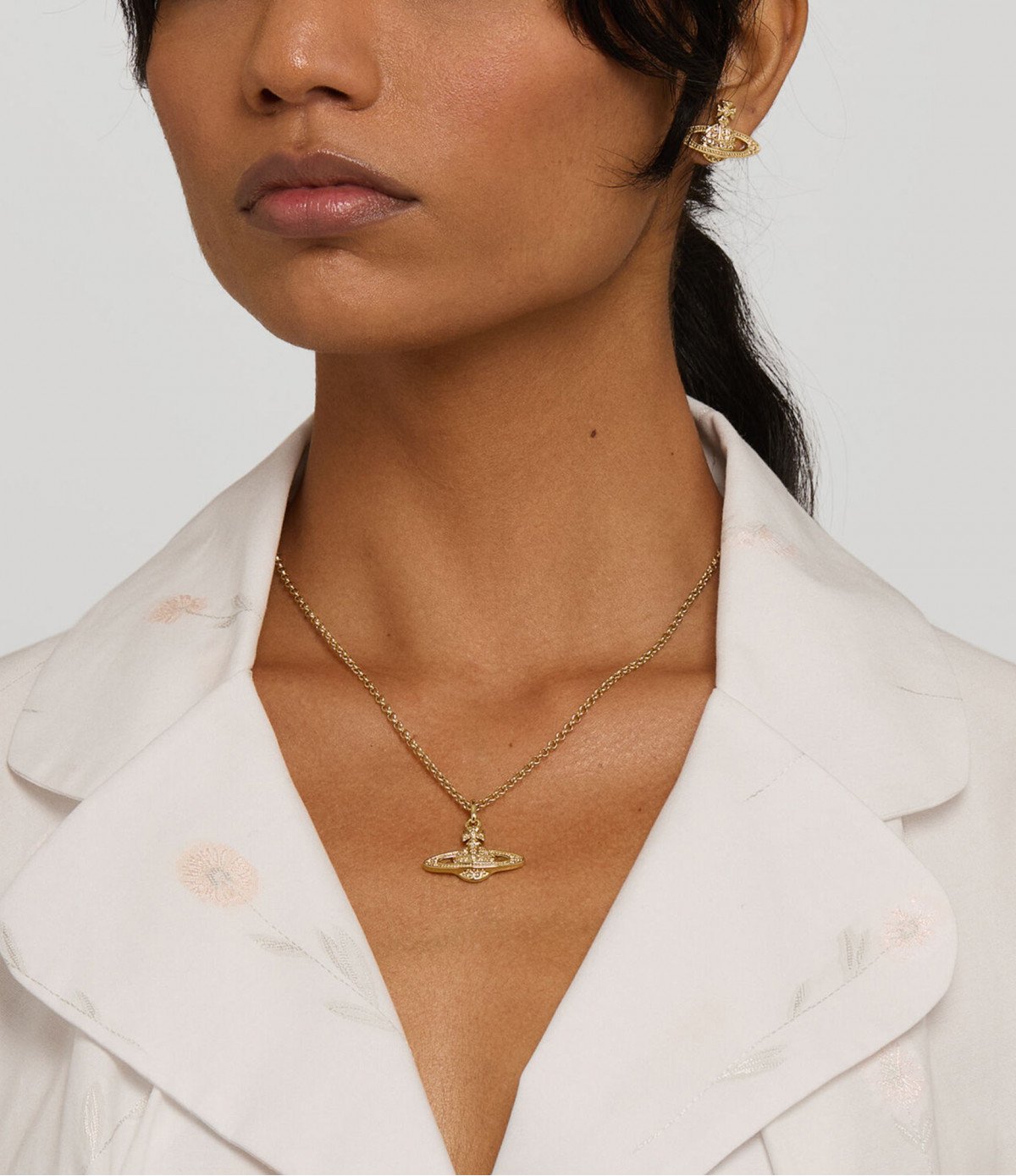 Подвеска Vivienne Westwood Mini Bas Relief Gold