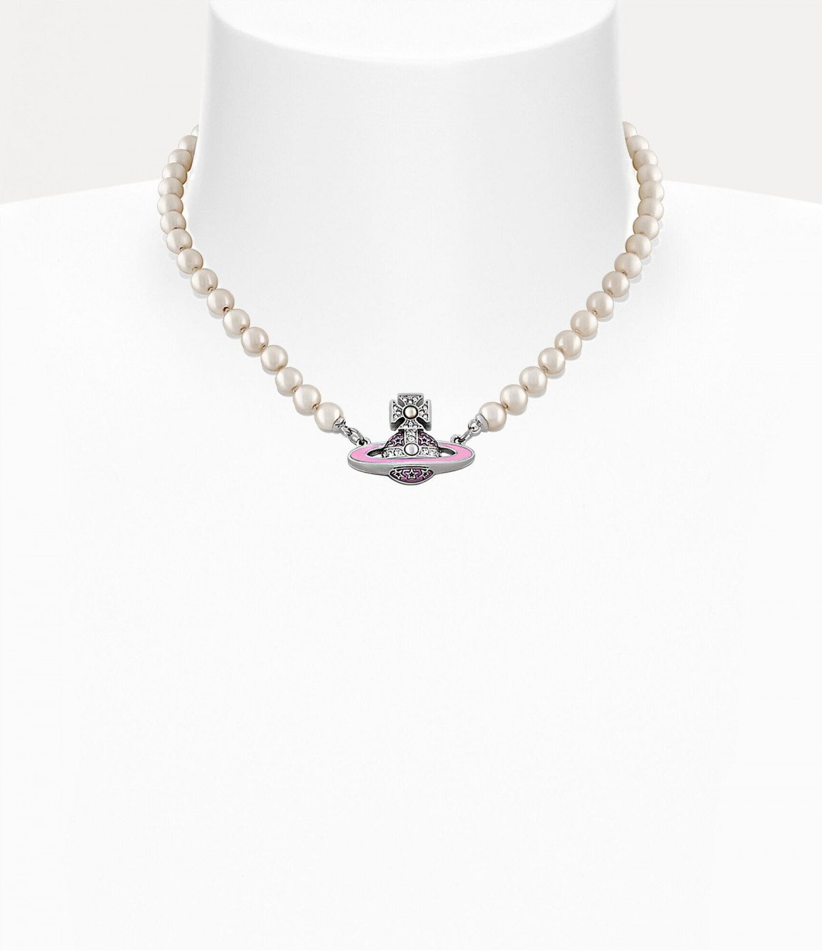 Колье Vivienne Westwood Roxanne Pearl choker (pink)