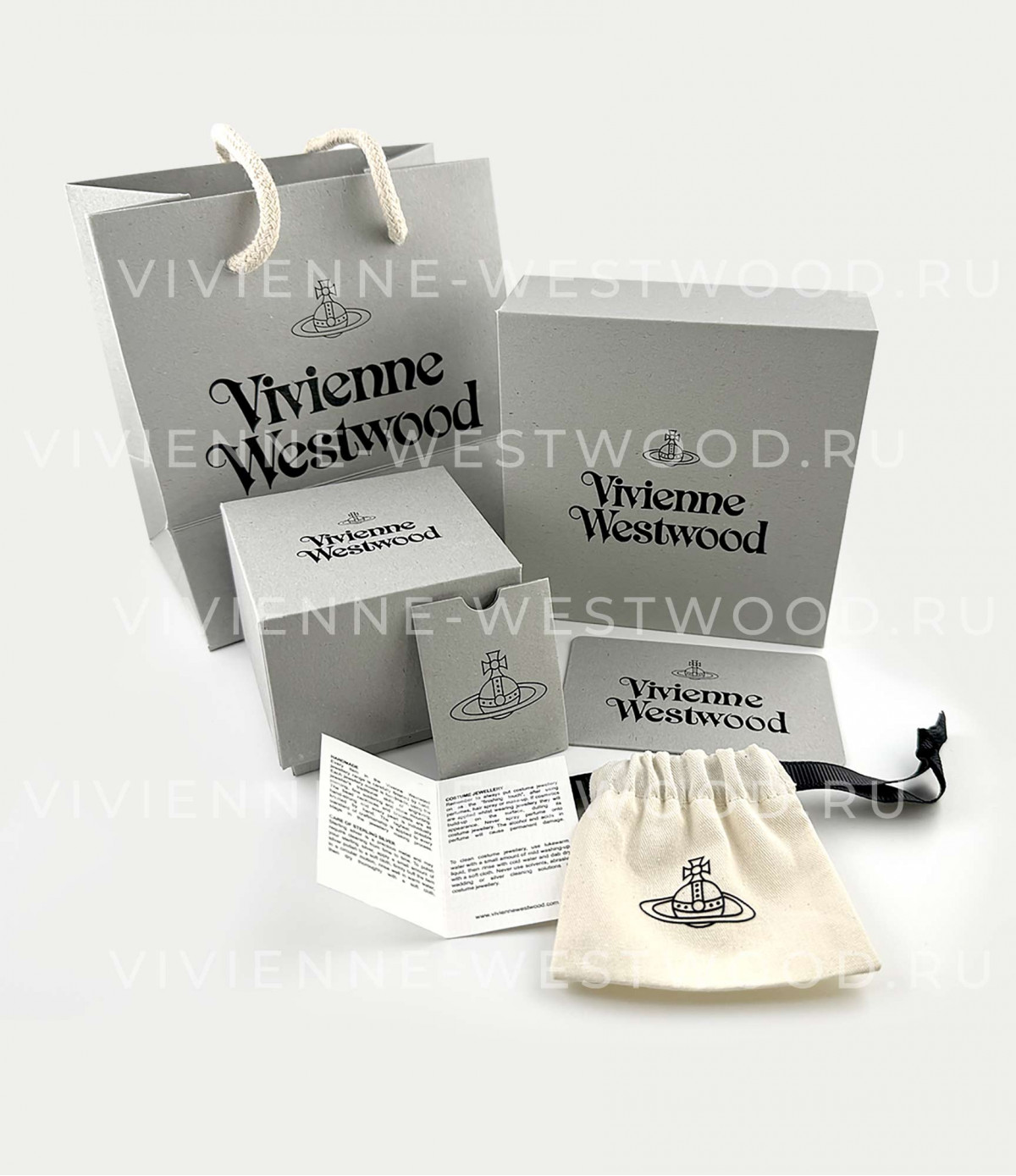 Серьги Vivienne Westwood Mini Bas Relief Drop